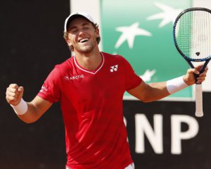 Переиграл Джоковича: роскошный удар норвежского теннисиста в полуфинале римского турнира