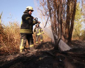 В Киеве двое суток горела свалка