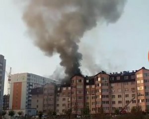 В новостройке под Киевом бушевал пожар