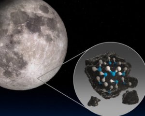 На сонячній стороні Місяця знайшли воду